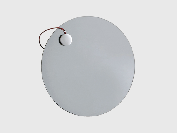 SHARP Round Mirror with Magnetic Lamp